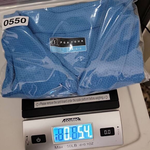 PGA Tour Golf Polo Short Sleeve Shirt Blue Large - Picture 12 of 14